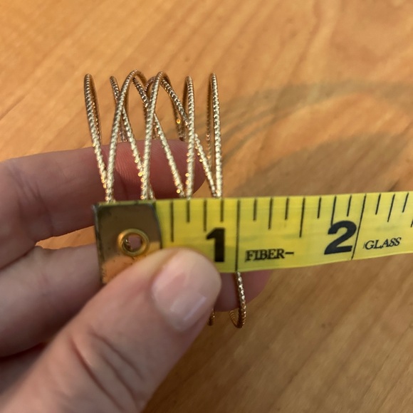 Gold Colored Cuff Bracelet - Picture 7 of 7